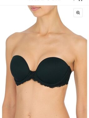 Natori Feathers Strapless Bra - Black - 34D
